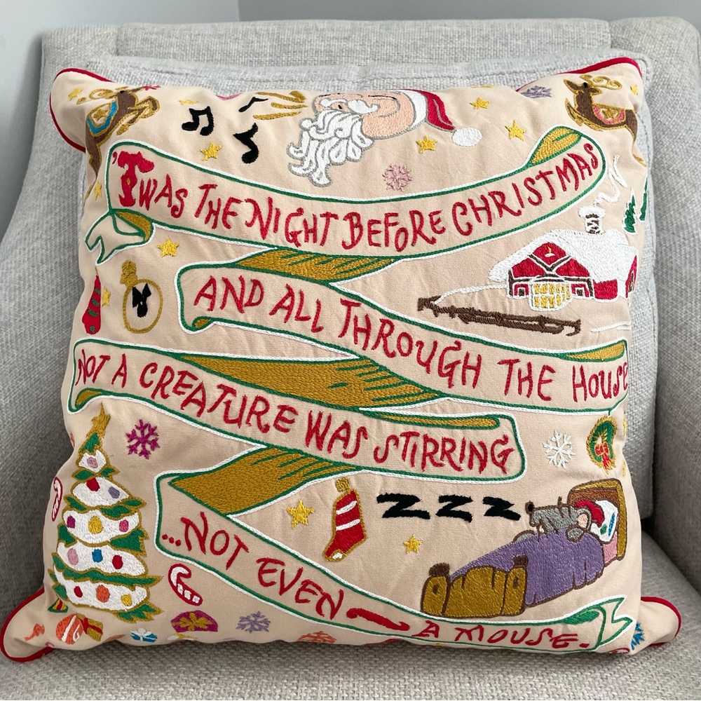 NEW Cat Studio 'Twas the Night Before Christmas Pillow